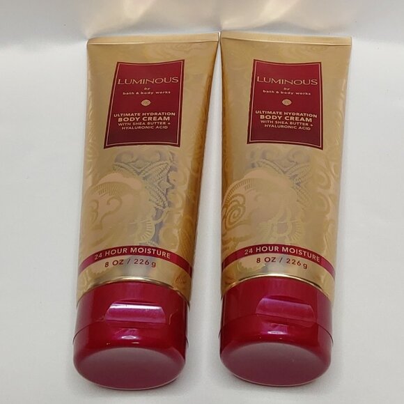BATH & BODY WORKS 'LUMINOUS' ULTIMATE HYDRATION BODY CREAM 2 PIECE SET - Picture 8 of 14